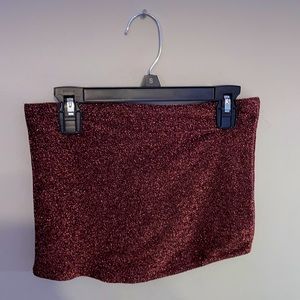 Red Sparkly Crop Top perfect for New Year’s Eve!